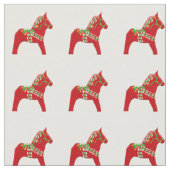 Santa Dala Horse Fabric Stof (Close Up)