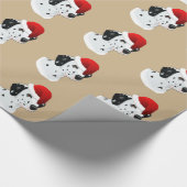 Santa Dalmatian Cadeaupapier (Hoek)