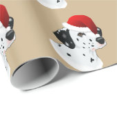 Santa Dalmatian Cadeaupapier (Rol Hoek)