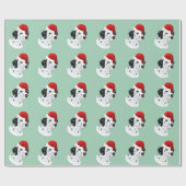 Santa Dalmatian Cadeaupapier (Vlak)