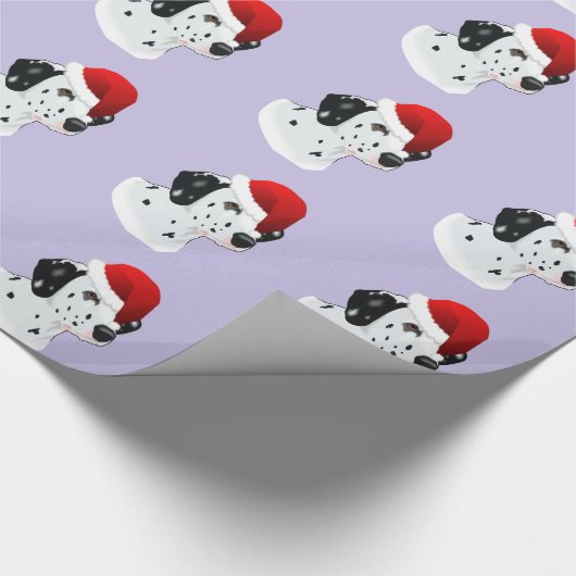Santa Dalmatian Cadeaupapier (Hoek)
