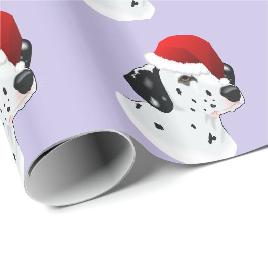 Santa Dalmatian Cadeaupapier (Rol Hoek)