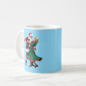 Santa Dancing Koffiemok (Voorkant links)