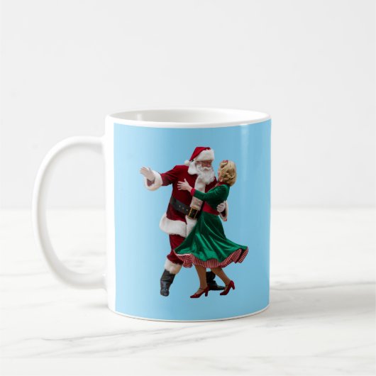 Santa Dancing Koffiemok (Links)