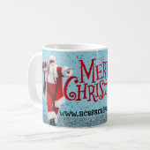 SANTA DANCING Mug Koffiemok (Voorkant links)