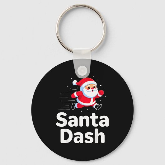 Santa Dash Christmas Running Runner Costume Xmas 5 Sleutelhanger (Voorkant)