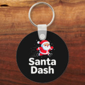 Santa Dash Christmas Running Runner Costume Xmas 5 Sleutelhanger (Voorkant)