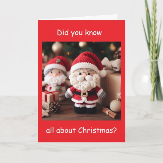 *SANTA DE JOKESTER MET KERST! FEESTDAGEN KAART (Voorkant)