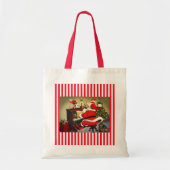 Santa De Musiciaanse kerstCanvas tas (Voorkant)