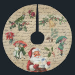 Santa Decoupage Victoriaans Kerstboom Rok<br><div class="desc">Dit ontwerp is gemaakt door middel van digitale kunst. Het kan worden gepersonaliseerd in het gebied dat is voorzien Contact met mij opnemen op colorflowcreations@gmail.com als u dit ontwerp op een ander product wilt gebruiken. Koop mijn oorspronkelijke abstracte acrylschilderij te koop op www.etsy.com/shop/colorflowart. Zie meer van mijn creaties of volg...</div>