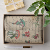  Santa Decoupage Victoriaans Tissuepapier (Geschenk)