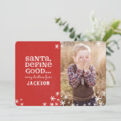 SANTA, DEFINE GOOD FEESTDAGENKAART (Staand voorkant)