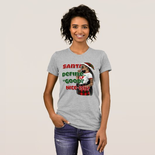 Santa Define Good T-shirt (Voorkant volledig)