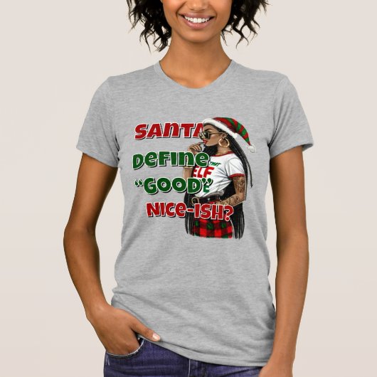 Santa Define Good T-shirt (Voorkant)