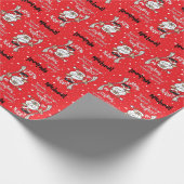 Santa Define Naughty of Nice | Kerstmis Cadeaupapier (Hoek)