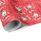 Santa Define Naughty of Nice | Kerstmis Cadeaupapier (Rol Hoek)