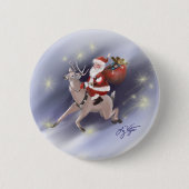 Santa Delivers Button (Voorkant)