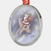 Santa Delivers Ornament (Links)