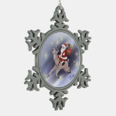 Santa Delivers Ornament (Links)