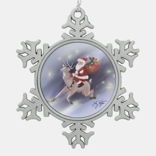 Santa Delivers Ornament (Voorkant)