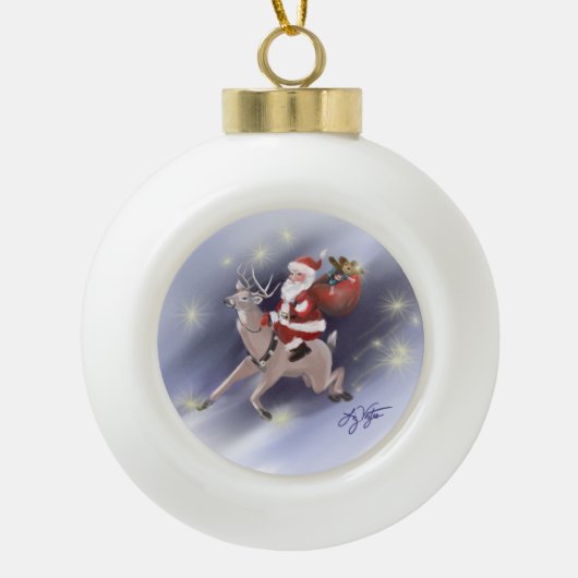Santa Delivers Ornament (Voorkant)