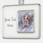 Santa Delivers Ornament (Links)