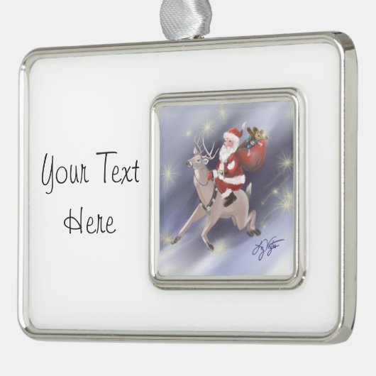 Santa Delivers Ornament (Links)