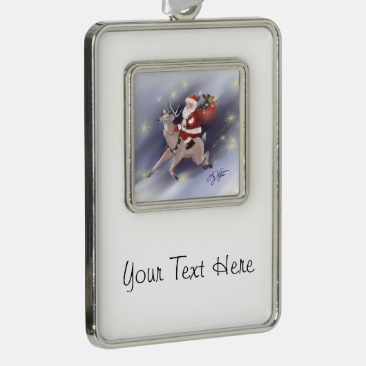 Santa Delivers Ornament (Rechts)