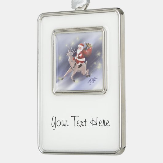 Santa Delivers Ornament (Links)