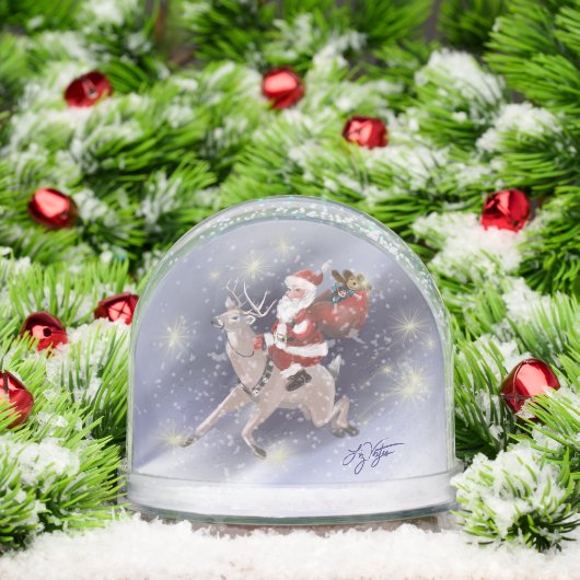 Santa Delivers Sneeuwbol (Kerstmis)