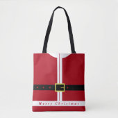 Santa Design Christmas Canvas tas (Voorkant)