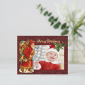 Santa  Design Feestdagenkaart (Staand voorkant)