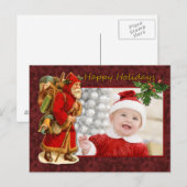 Santa  Design Feestdagenkaart (Voorkant / Achterkant)