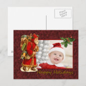 Santa  Design Feestdagenkaart (Voorkant / Achterkant)