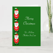 Santa Design schoonmoeder kerst Kaart (Voorkant)