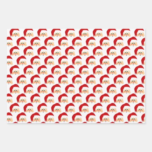 Santa Design Wrapping Paper-sets Inpakpapier Vel (Voorkant 2)
