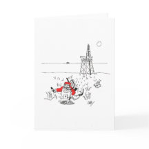 Santa Digging voor olie