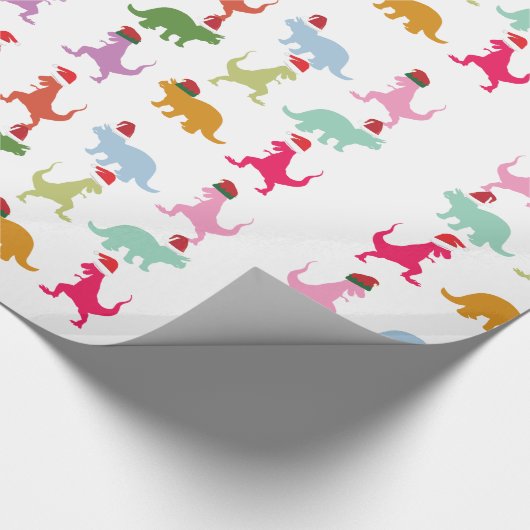 Santa Dinos Cadeaupapier (Hoek)