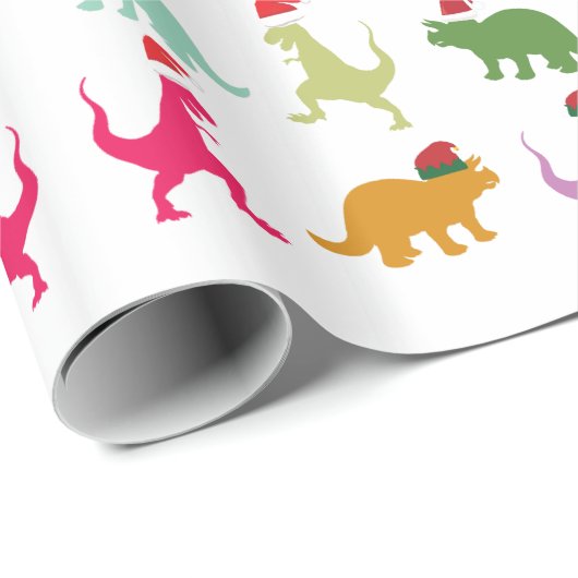 Santa Dinos Cadeaupapier (Rol Hoek)