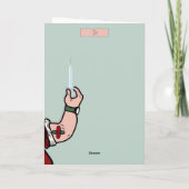 Santa Dirt to Unvaccinated Funny 2021 Kerstmis Ca Feestdagen Kaart (Achterkant)