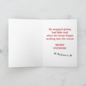 Santa Dirt to Unvaccinated Funny 2021 Kerstmis Ca Feestdagen Kaart (Binnen)