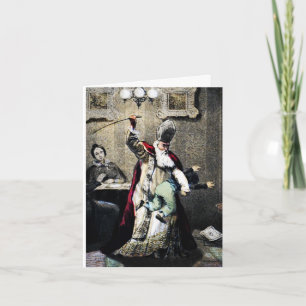 Santa Disciplines met kerstkaart Feestdagen Kaart