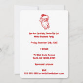 Santa Distress Faux Letterpress-stijl Kaart (Voorkant)