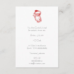 Santa Distress Faux Letterpress-stijl Kaart