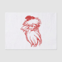 Santa Distress Faux Letterpress-stijl