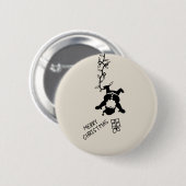 Santa Distribution Gifts Ronde Button 5,7 Cm (Voorkant /achterkant)