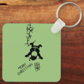 Santa Distribution Gifts Sleutelhanger (Achterkant)