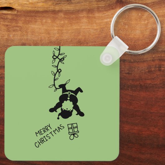 Santa Distribution Gifts Sleutelhanger (Achterkant)