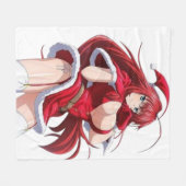 Santa Diva Anime Winter Outfit - Fleece Blanket (Voorkant (Horizontaal))