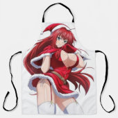 Santa Diva Anime WinterOutfit-All-Over Print Apron Schort (Voorkant)